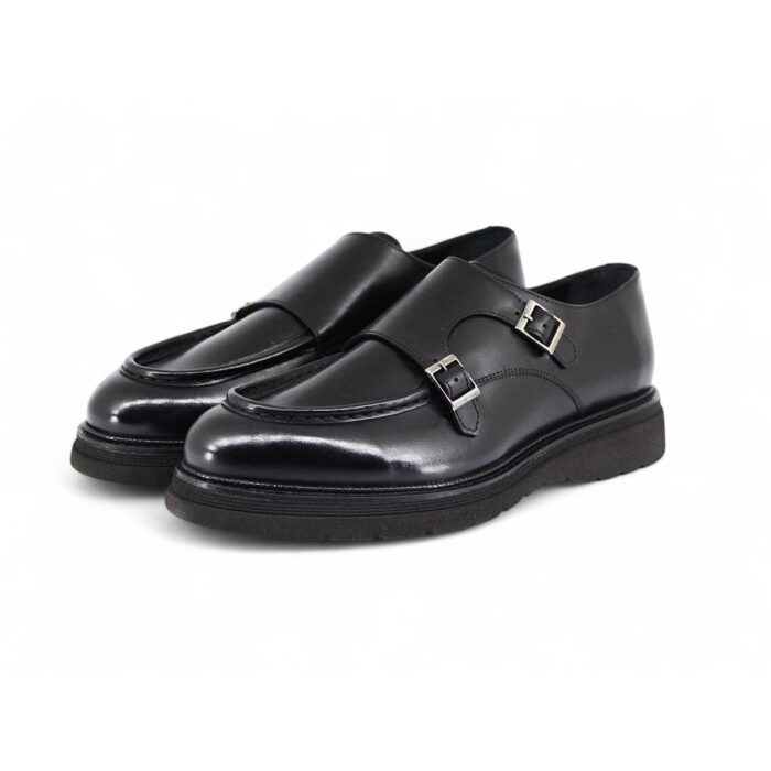 Cipele ENZO dublemonk, crne - Image 2