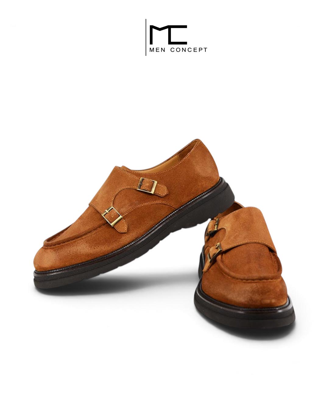 Cipele ENZO dublemonk, tobacco nubuk - Image 4