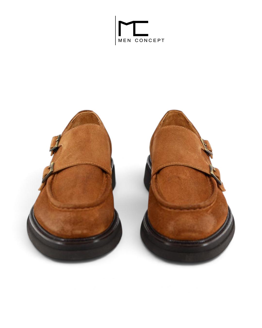 Cipele ENZO dublemonk, tobacco nubuk - Image 3